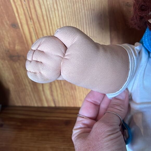 Vintage 1985 Cabbage Patch Boy Doll Brown Hair Sailor Outfit - Picture 4 of 12